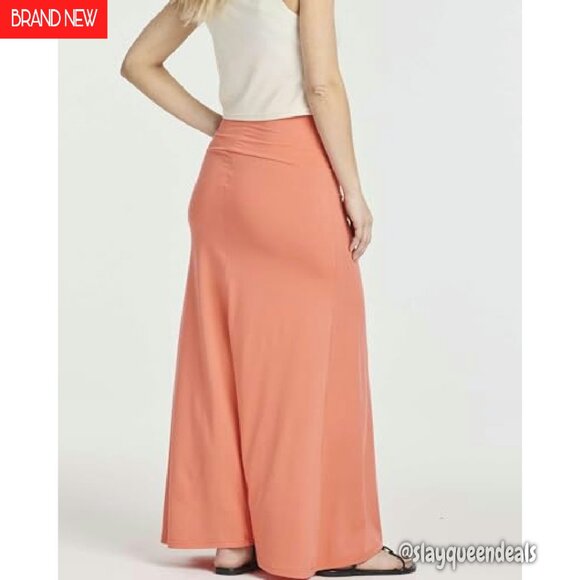 3 Pack Ultra Soft High Waisted Maxi Skirts Plus Size Tummy Control - Picture 6 of 8